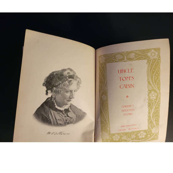 Antique RARE COVER 1894 Uncle Tom's Cabin Harriet Beecher Stowe Henry Altemus - Picture 1 of 11